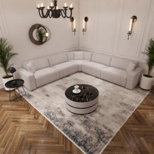 Modulaire hoekbank - comfortabele design loungebank in neutrale kleur