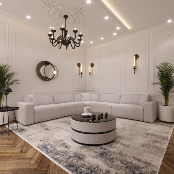 Modulaire hoekbank - comfortabele design loungebank in neutrale kleur - Afbeelding 2