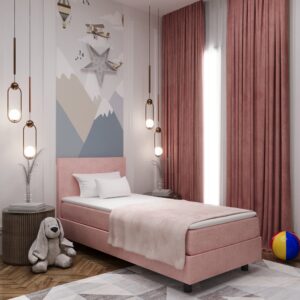 Kinderboxspring Lumo Roze