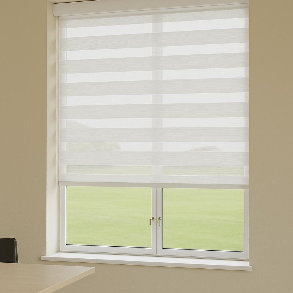 Duo rolgordijn wit
